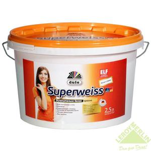Краска водно-дисперсионная SUPERWEISS MIX base 1, 2,5л Краска водно-дисперсионная SUPERWEISS MIX base 1, 2,5Л