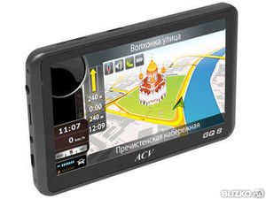 ACV GQ8 (5" LCD, GPS-навигатор ) видеорегистратор