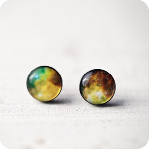 earrings Nebula Green