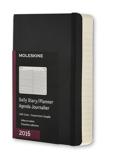 Moleskine Classic Soft Pocket 2016 (DSB12DC2Y16) - ежедневник (Black)