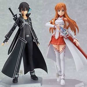 SWORD ART ONLINE ASUNA KIRITO 2PCS PVC ACTION FIGURE