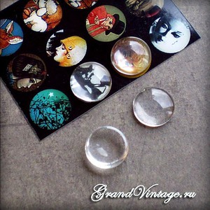 Стёкла для кабошонов, только 14 мм