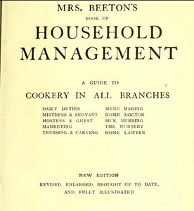 Mrs. Beeton's book of household management : a guide to cookery in all branches