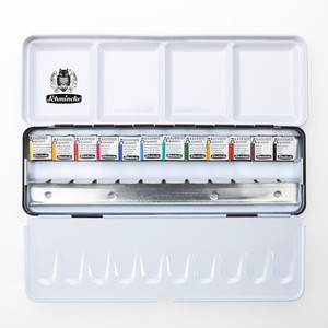 Набор акварели AKADEMIE AQUARELL 12цв., металлическая уп-ка