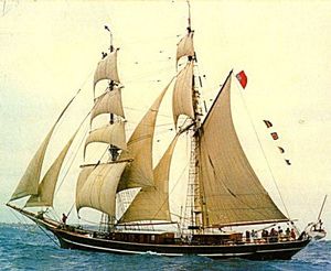 Сборная модель бригантины