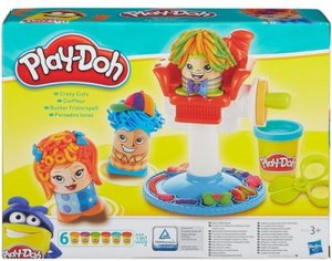 Игровой набор с пластилином HASBRO Play-Doh. Сумасшедшие прически (B1155)