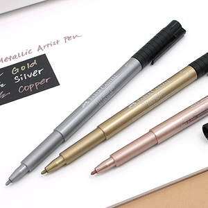 faber castell pitt artist pen gold,silver,copper