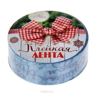 Скотч декоративный Sima-land "Новогодние снежинки"