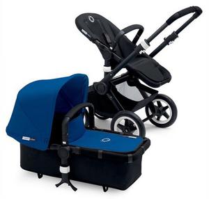 BUGABOO Коляска 2 в 1 Buffalo BLACK/ROYAL BLUE черное шасси