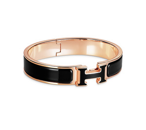 Clic H Hermes narrow enamel bracelet