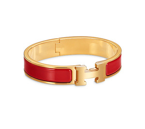 Clic H Hermes narrow bracelet in enamel