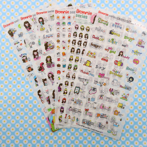 Girl Transparent Decoration Stickers