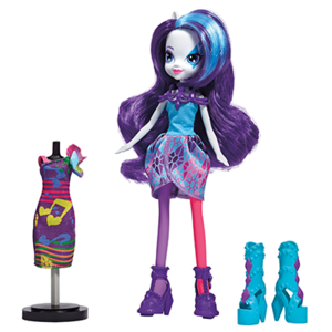 MY LITTLE PONY EQUESTRIA GIRLS RAINBOW ROCKS RARITY DOLL WITH FASHIONS