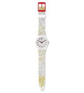 Swatch с красивым плаcтиковым ремешком и циферблатом с цифрами(!)