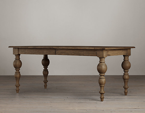 Grand Baluster Rectangular Extension Dining Table