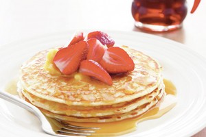 Pancakes with syrups