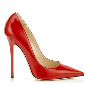 Red Patent Pointy Toe Pumps