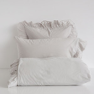 БЕЛЬЕ ПОСТЕЛЬНОЕ ИЗ ПЕРКАЛЯ С ЭФФЕКТОМ ПОТЕРТОСТИ