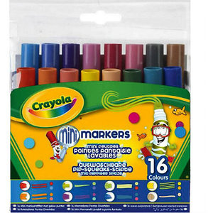 16 мини-фломастеров с узорными наконечниками, Crayola