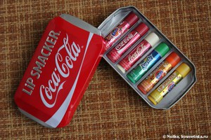 Набор блесков для губ Lip Smacker Coca-cola в баночке