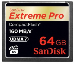 Карта памяти SanDisk Extreme Pro CompactFlash Memory Card 64Gb