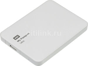 Внешний жесткий диск WD My Passport Ultra 1 Тб, белый