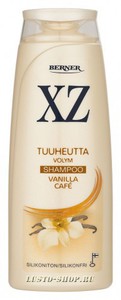 Шампунь для волос с гурманским запахом. Например, из серии XZ (только не suclaa vanilla)