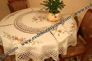 Скатерть кргулая