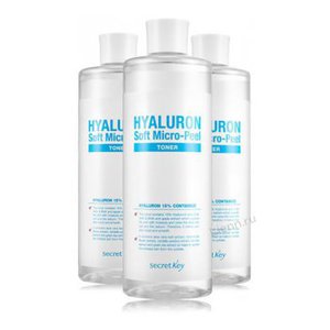 Secret Key Hyaluron Soft Micro-Peel Toner Мягкий пилинг-тонер с гиалуроновой кислотой