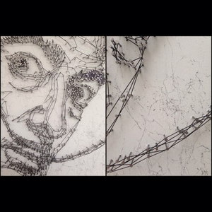 Картина гвоздями "Сальвадор Дали"