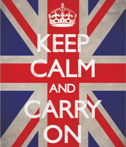 banner "Keep calm and carry on"