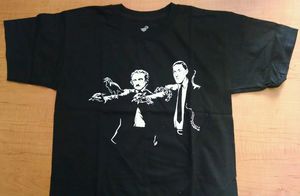 poe lovecraft pulp fiction t-shirt