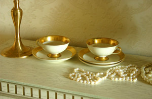 beautiful retro tea cups