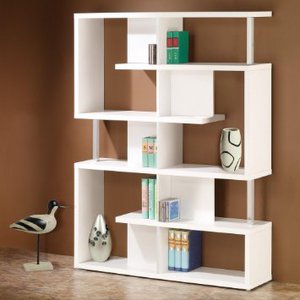 White bookcase