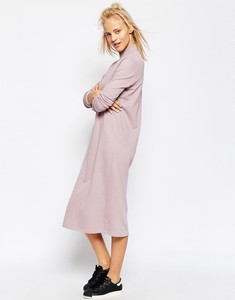 High Neck Midi Sweat Dress