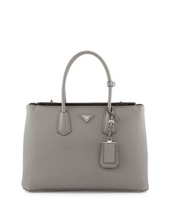 Grey prada bag