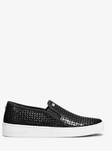 MICHAEL  KORS  Olivia Leather Slip-On Sneaker