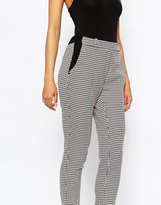 Pied-de-Poule Cigarette Trousers