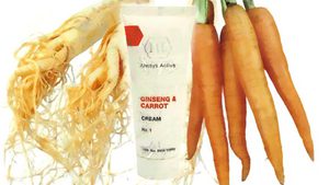 Ginseng and carrot cream