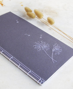 Embroidered Dandelion Journal