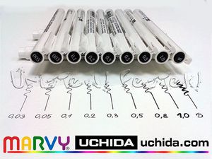 Uchida капиллярные ручки