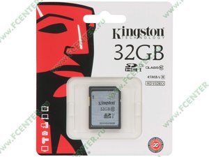 Карта памяти 32ГБ Kingston "SD10VG2/32GB" SDHC UHS-I Class10