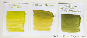 Herbin vert olive |или| Vert Pre ink 30ml