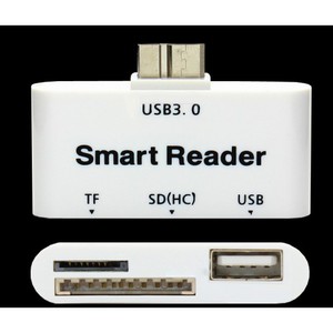 Переходник OTG для подключения внешней памяти USB 3.0/SD/MicroSD