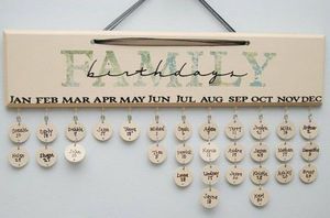 Календарь с днями рождения всех)