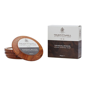 Мыло для бритья Truefitt and Hill Sandalwood Luxury Shaving Soap in wooden bowl