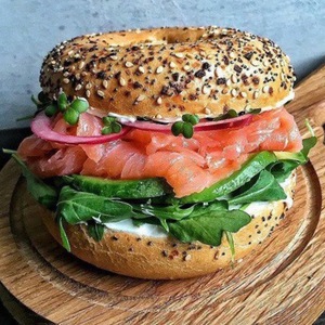 Bagel with Salmon