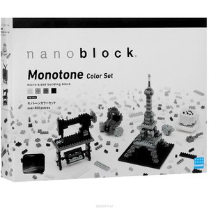 Nanoblock. Набор монотонных кирпичиков