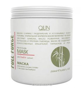 Ollin Маска для волос и кожи головы с экстрактом бамбука Full Force Hair & Scalp Purfying Mask 250 мл