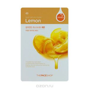 The Face Shop Тканевая маска для лица с экстрактом лимона REAL NATURE, 20 г